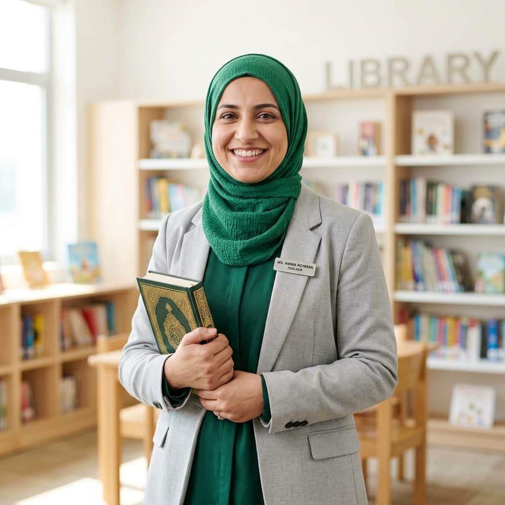 Certified female Quran teacher providing online Tajweed lesson