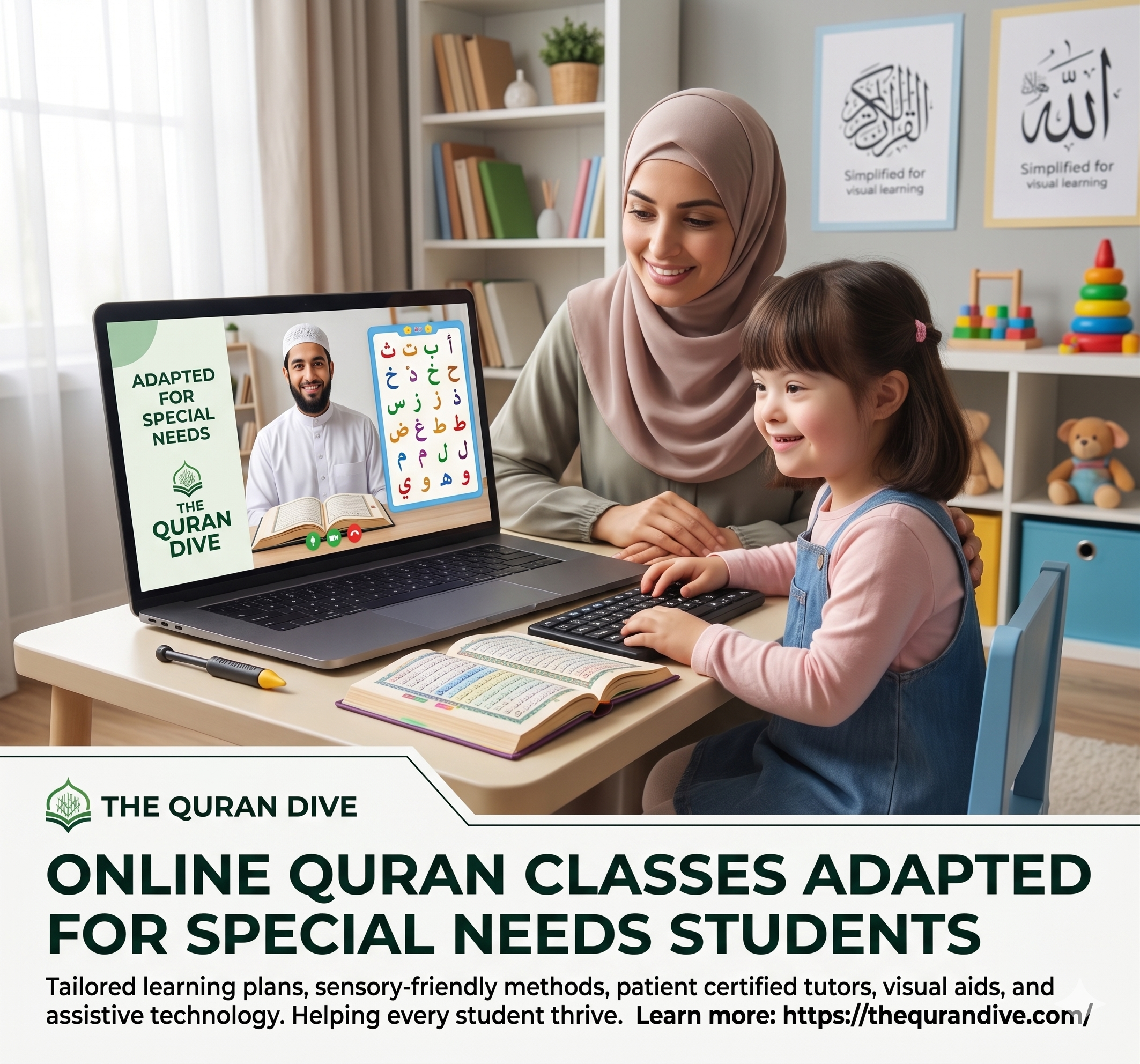 Online Quran classes adapted for special needs students